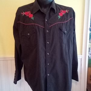 Vintage Ely Mans Western Shirt XXL